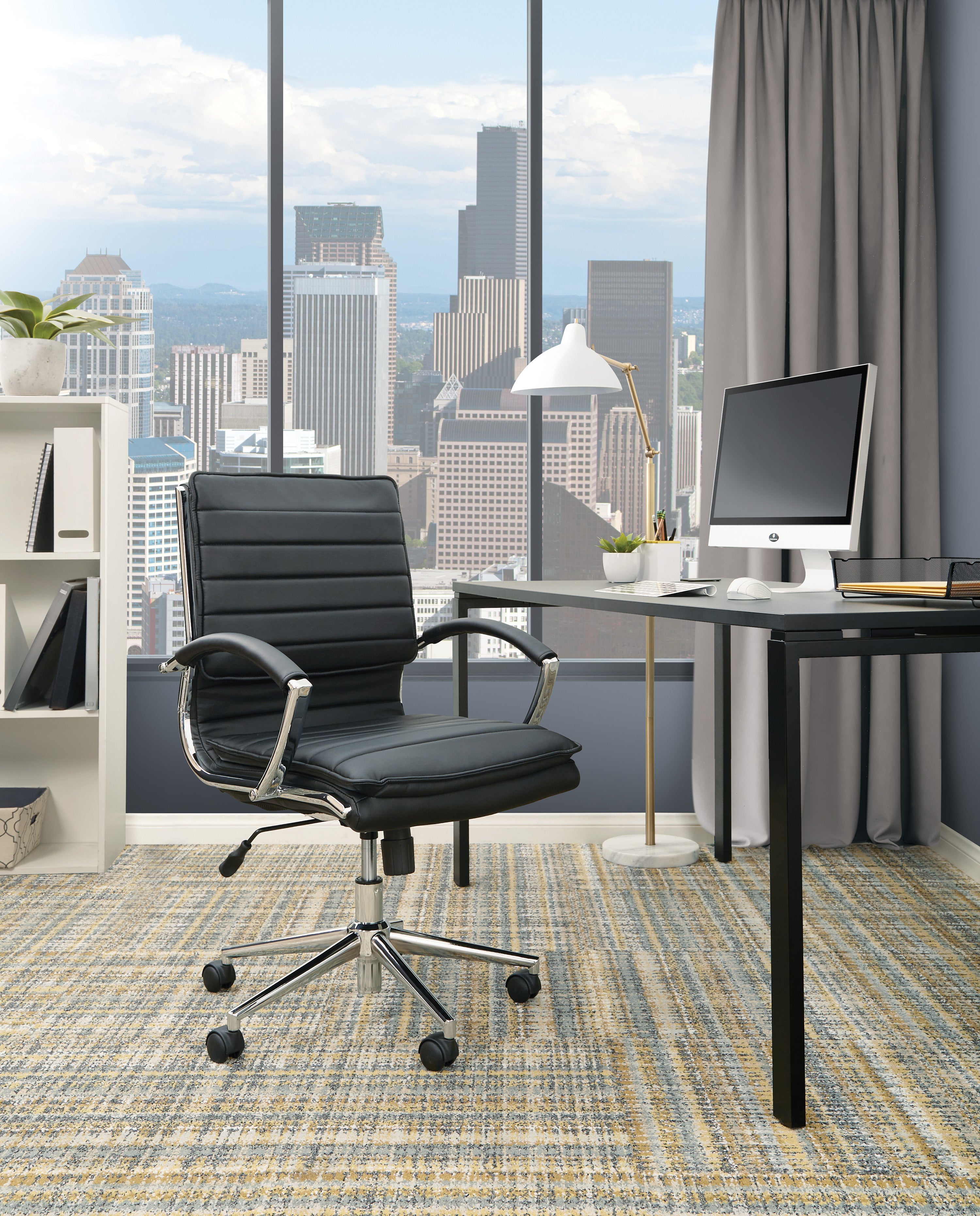 Mid Back Manager's Faux Lthr Chair